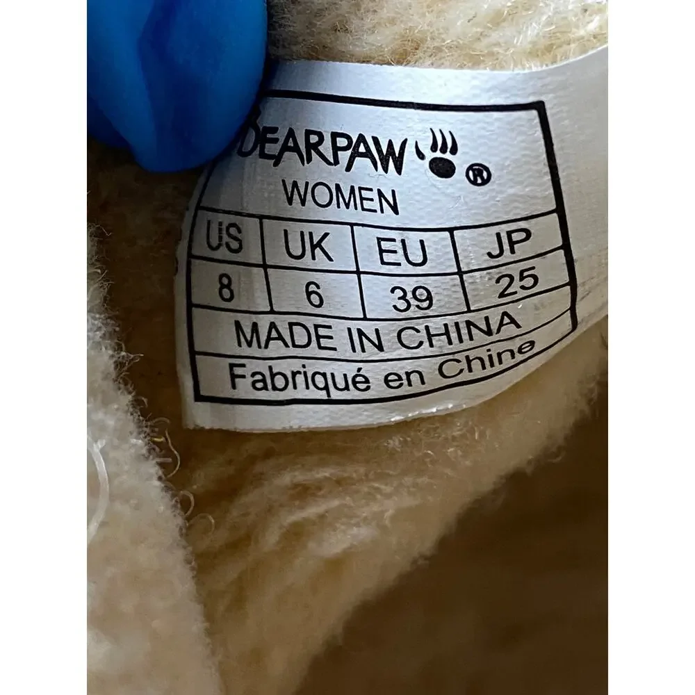 Bearpaw Krista Suede Wool Blend Sheepskin Footbed Winter Boots Size 8